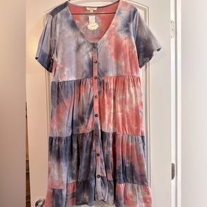 NWT ODDY Boutique Tie-dye Dress